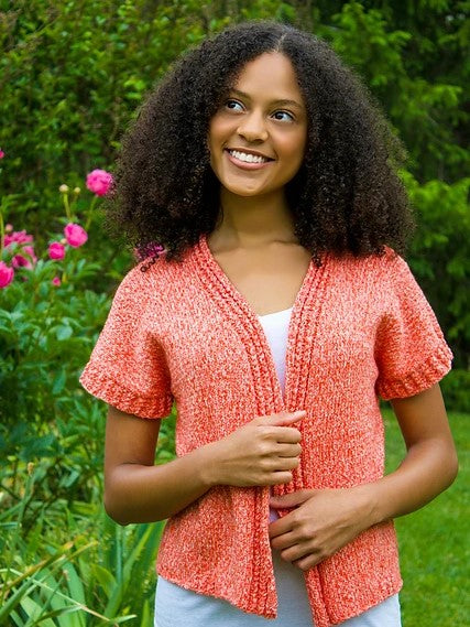 3383 Cap Sleeve Cardigan by Sue Hilger – Wool and Company