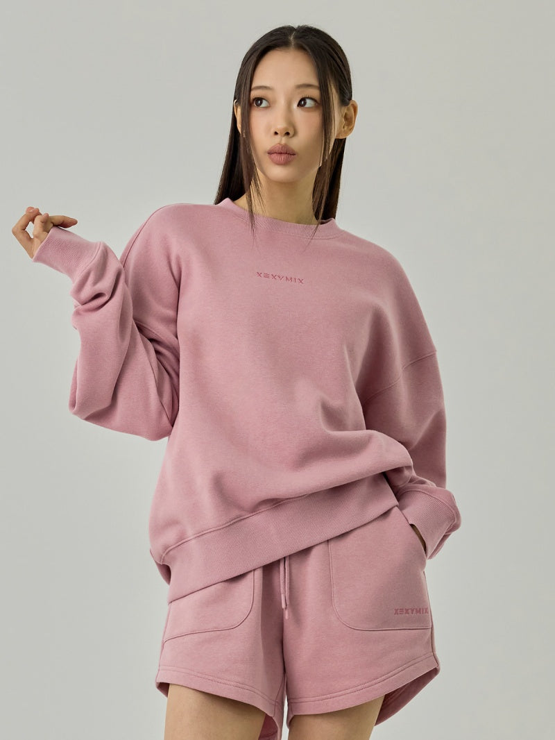 裏起毛 ソフトタッチ ルーズフィット トレーナー (単品)