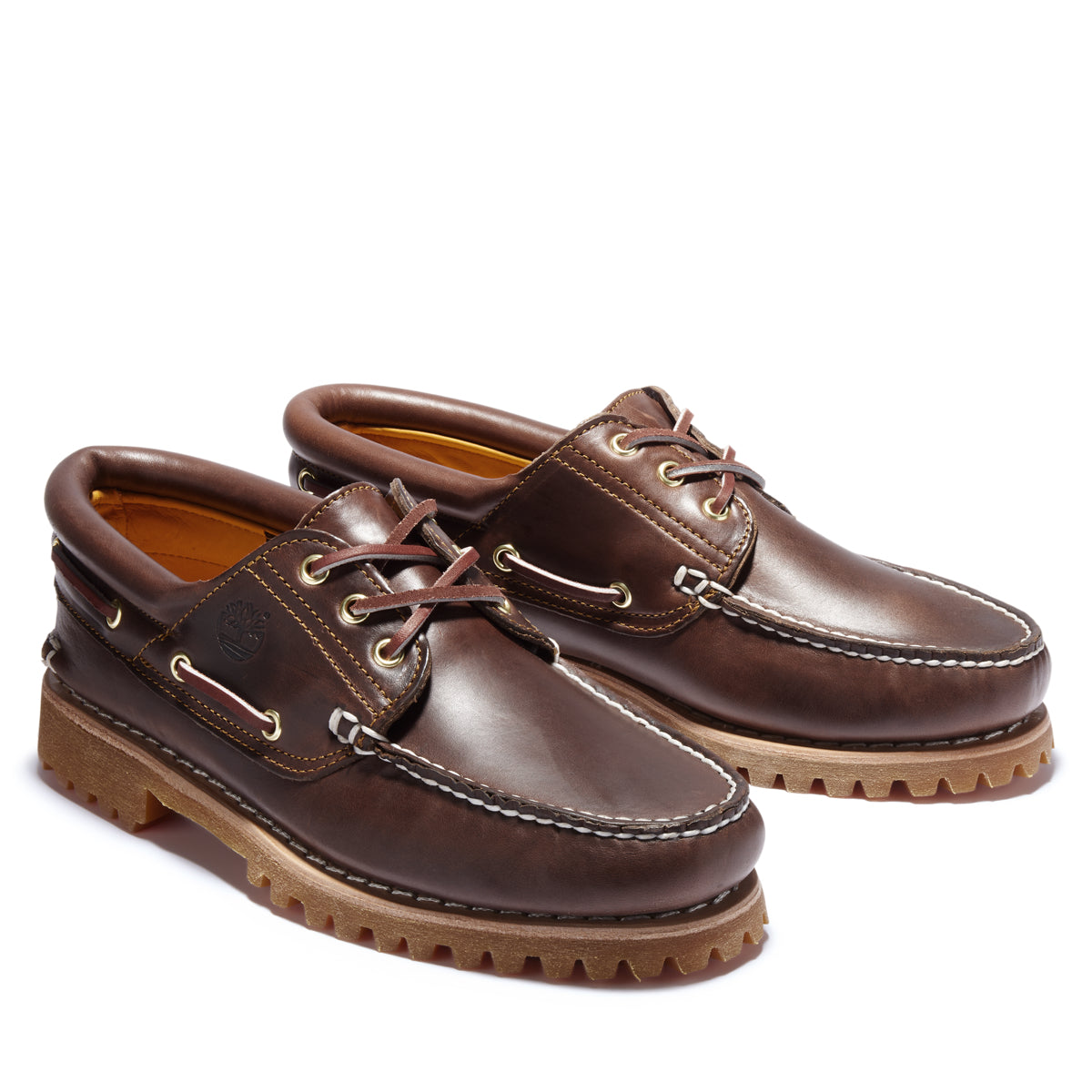 Timberland Authentic 3-Eye Boat Shoe Brown (Model 30003) | Men's