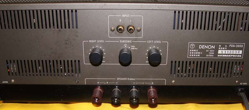 デノン DENON POA-3000 パワーアンプ