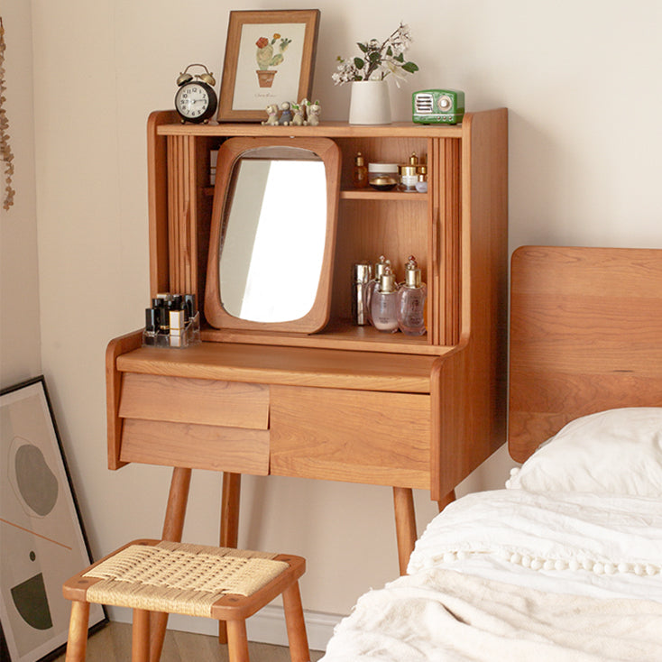 ドレッサー 化粧台 メイク台 卓上ミラー付き 大容量収納 おしゃれydss-877