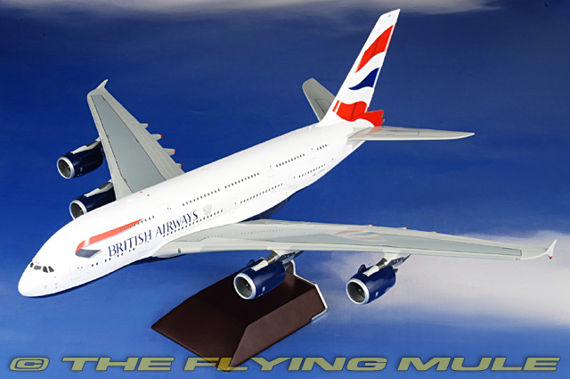 GeminiJets G2BAW422 - A380-800 Diecast Model, British Airways, G-XLEA