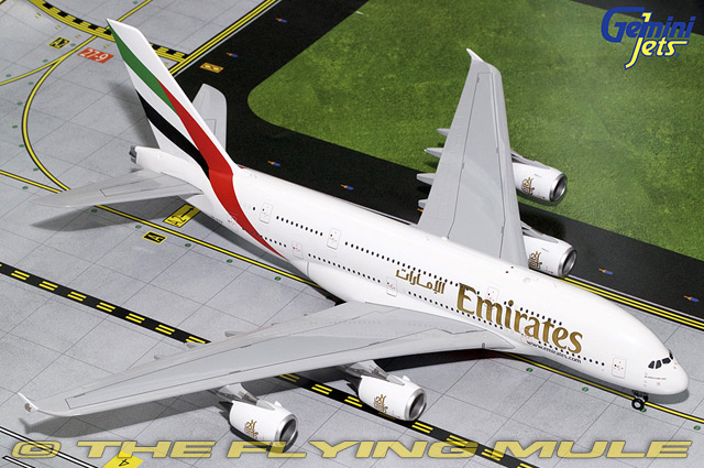A380-800 1:200 Diecast Model - GeminiJets GJ-G2UAE728 - $144.95