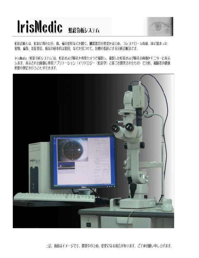 3.虹彩分析について