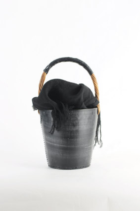 エバゴス ブライドルレザーミニバーキン型バケツ BLACK 2017S/S 春夏