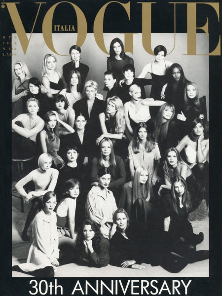 VOGUE Magazine Italia October 1994 Anniversary CHRISTY TURLINGTON Kris