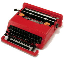 オリベッティ・バレンタイン(Olivetti Valentine)タイプライタ－