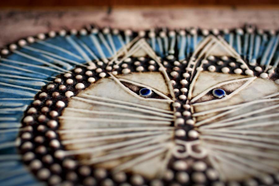 リサ・ラーソン UNIK陶板シリーズ ネコ/ Lisa Larson UNIK Katt #1