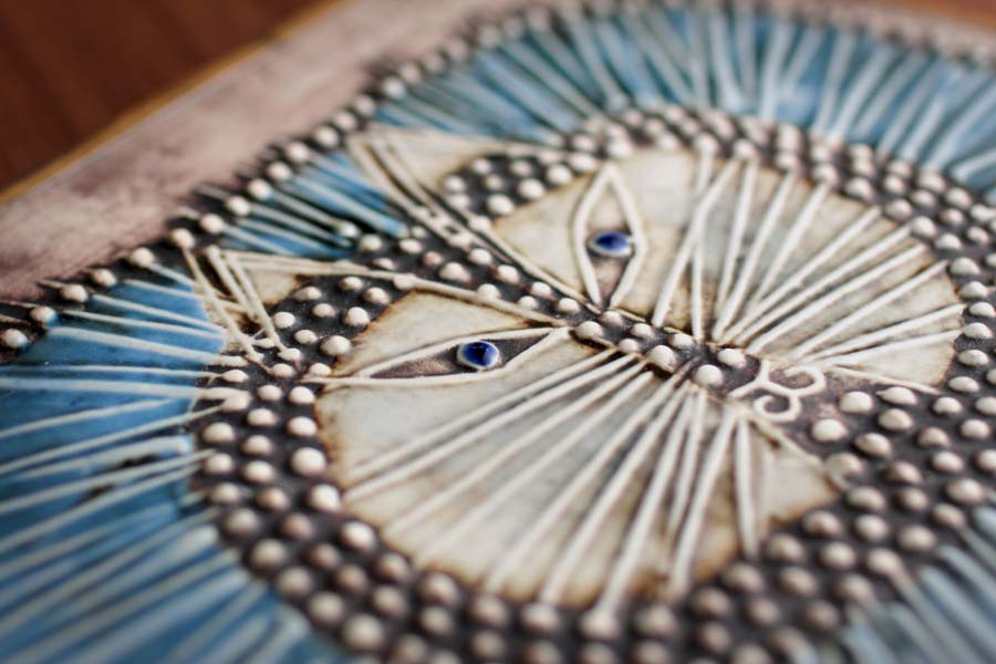 リサ・ラーソン UNIK陶板シリーズ ネコ/ Lisa Larson UNIK Katt #1