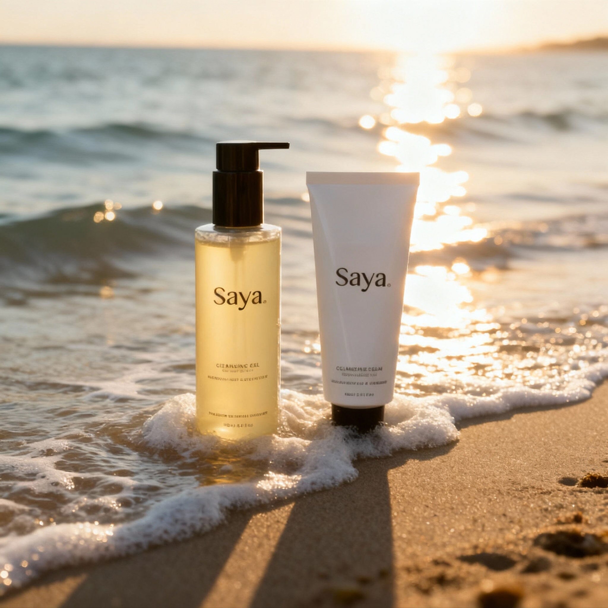 Saya Double Cleanse Duo | Daily cleanse ritual to purify skin – Saya®
