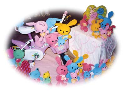 商品紹介 歴史 HANACHAN どんどんうさぎ ダッフルベア ベビービーンズ