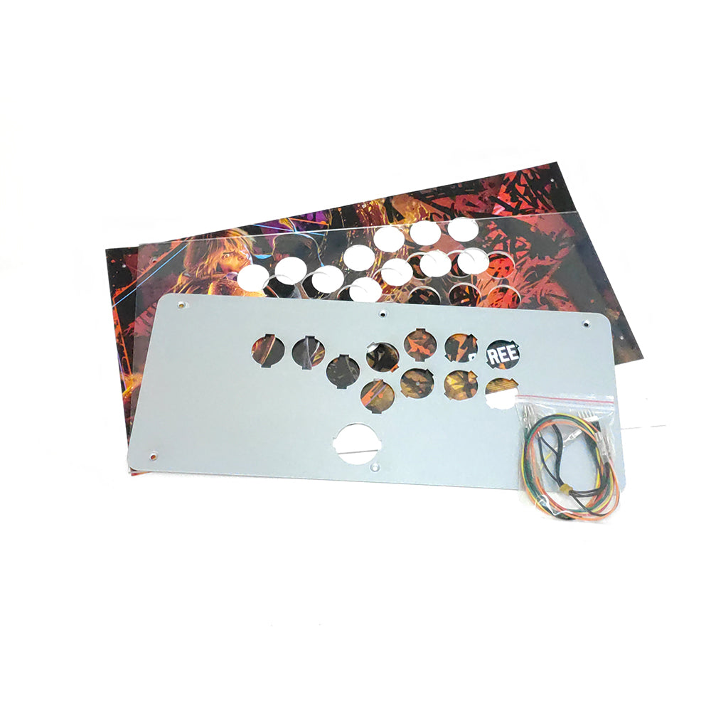 Sinoarcade Hitbox Clear Plexi Cover and Metal Plate Conversion Kit wit