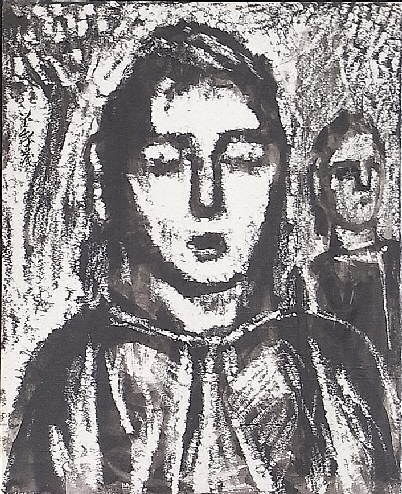 安藤義茂 の希少な刀画 ／ルオーのような深い精神性／マティス