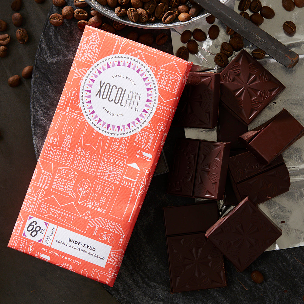 Wide-Eyed Espresso Chocolate Bar – Xocolatl Small Batch Chocolate