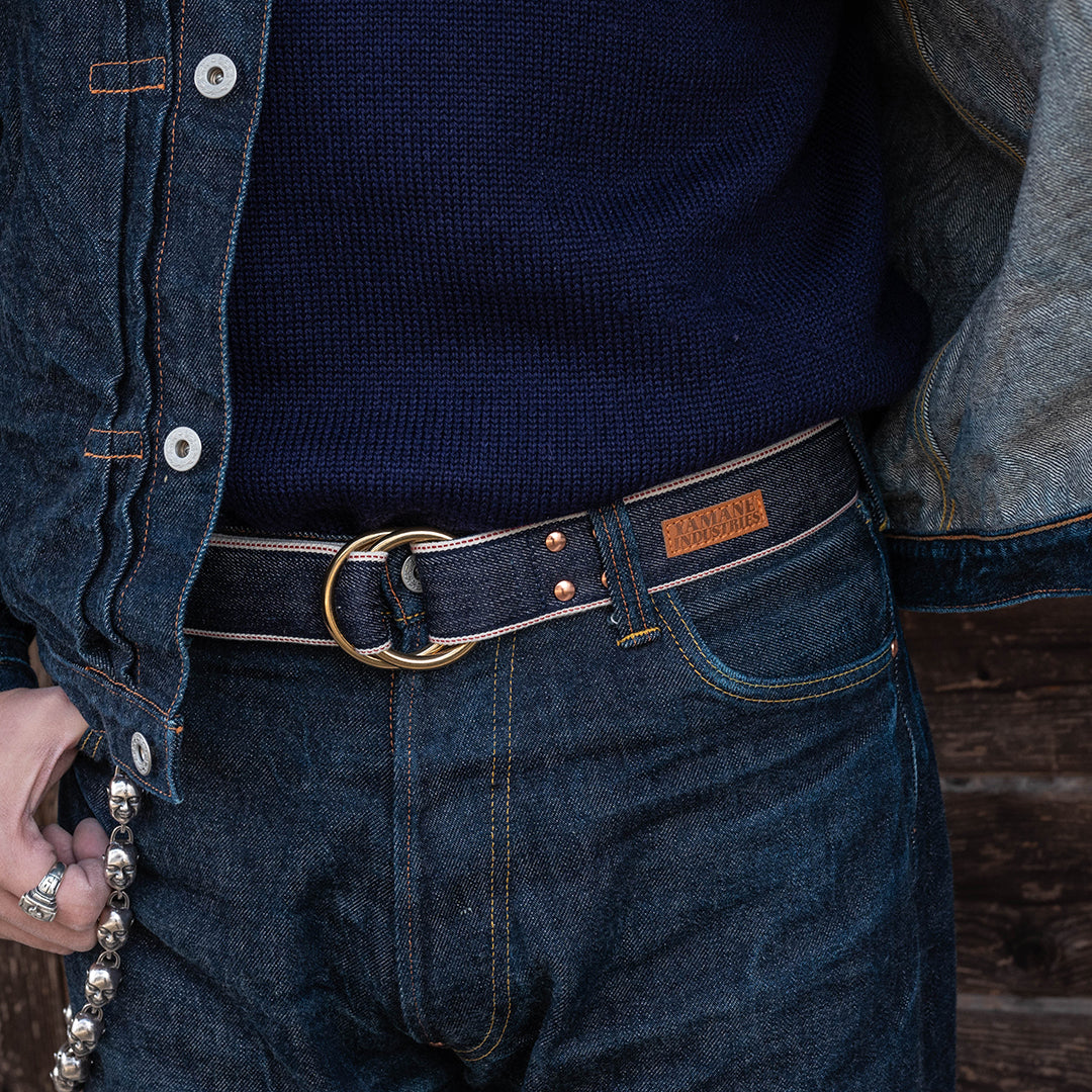 Lot.9601 Denim W Rings Belt – YAMANE INDUSTRIES ONLINE