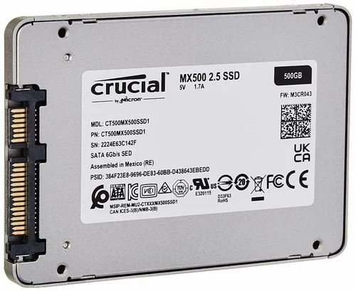 Crucial MX500 500GB 6.35 cm (2.5-inch) SSD at ₹ 3799/piece