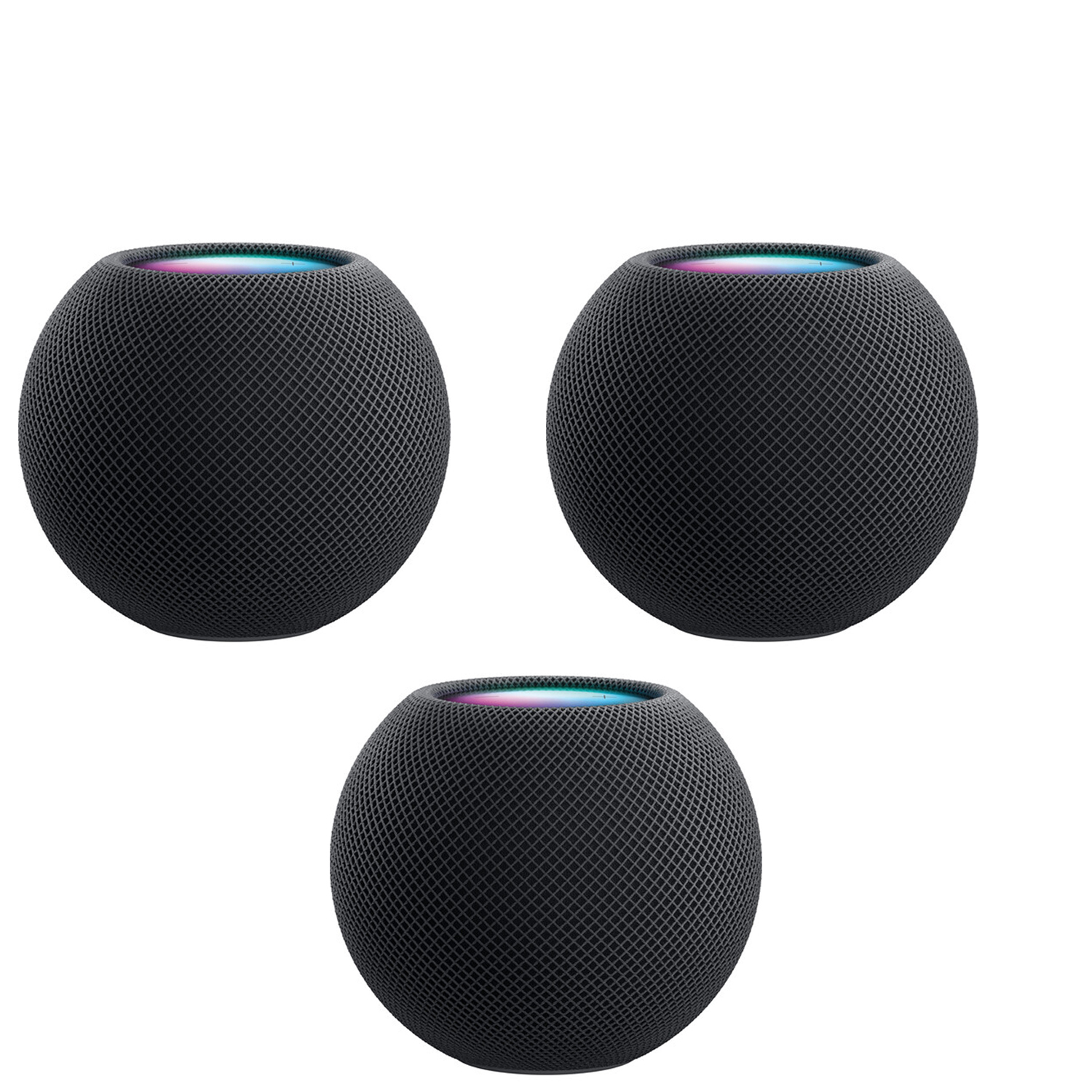 Apple HomePod mini (Space Gray) MY5G2LL/A (3 Pack Bundle