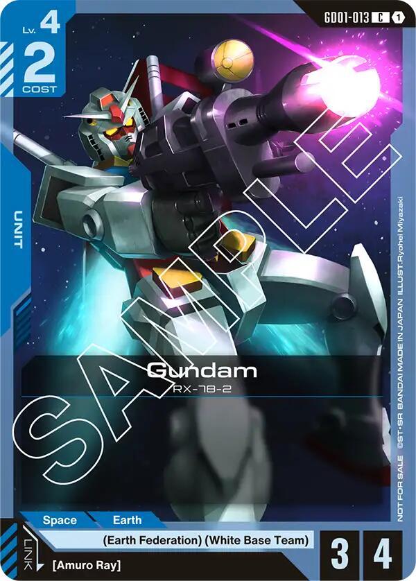 Gundam (GD01-013) (Launch Kit 01) - Gundam Promotional Cards