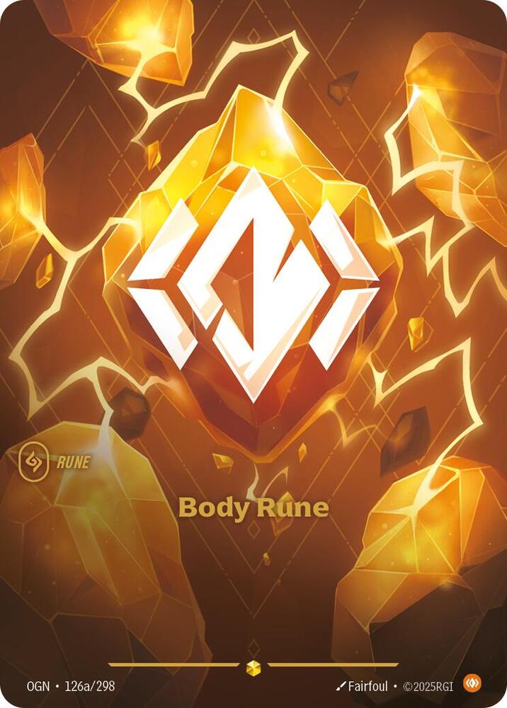 Body Rune (Alternate Art) - Origins - Riftbound: League of Legends