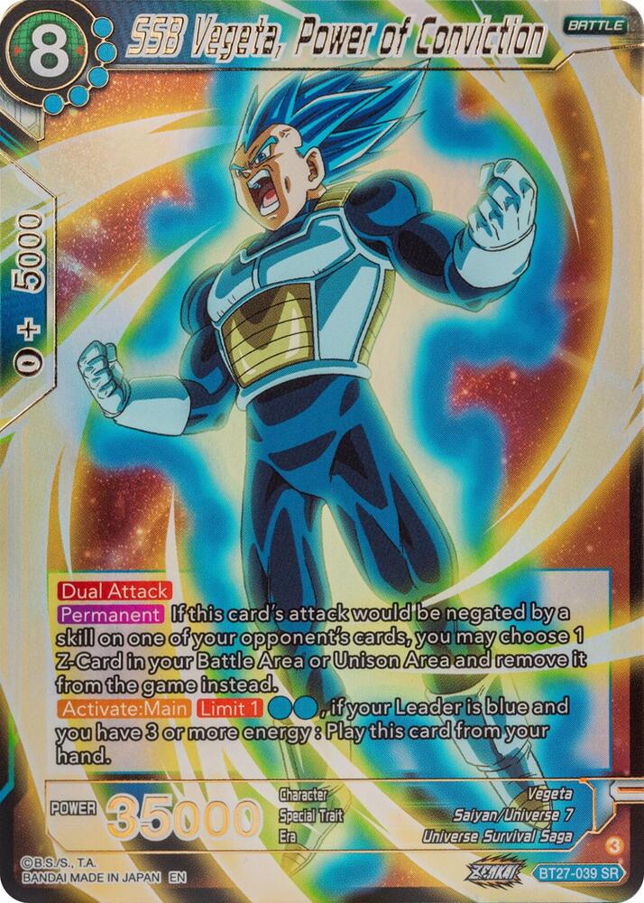 SSB Vegeta, Power of Conviction - History of Z - Dragon Ball Super