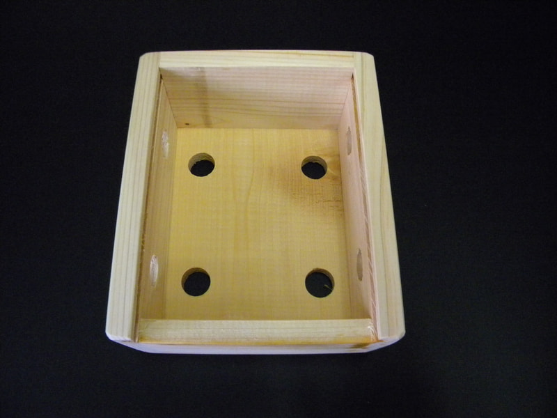 92番 お風呂用鉱石ひのき箱Sサイズ 北投石・源泉希釈水・販売商品