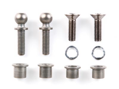 OP.1075 TB-03 フッソコートピロボール・キングピンセット: RCモデル