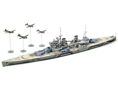 1/700 イギリス海軍 戦艦プリンスオブウェールズ マレー沖海戦