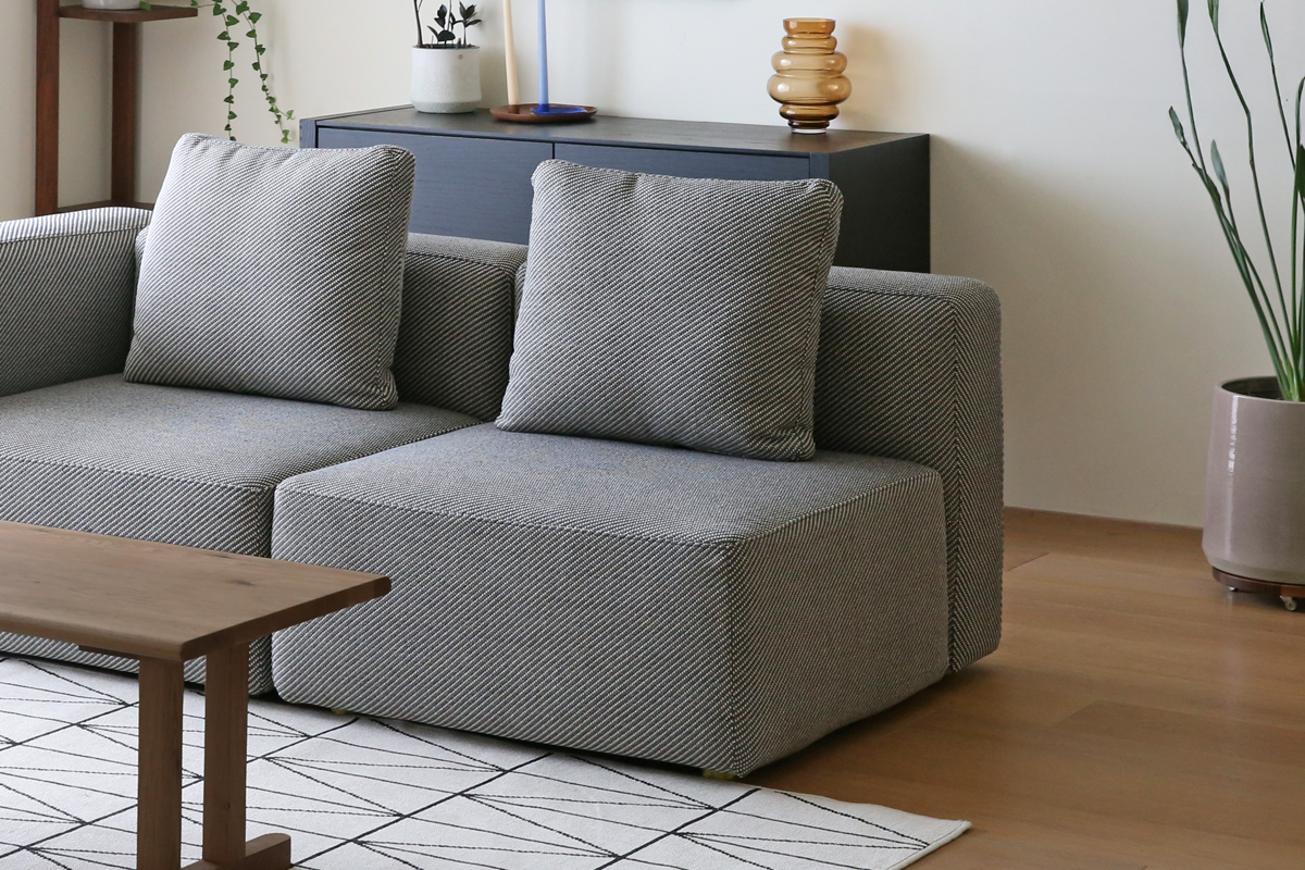 スモワ ソファ 1人掛け(肘なし) GRAY (W80×D90×H82cm)税込￥68,000