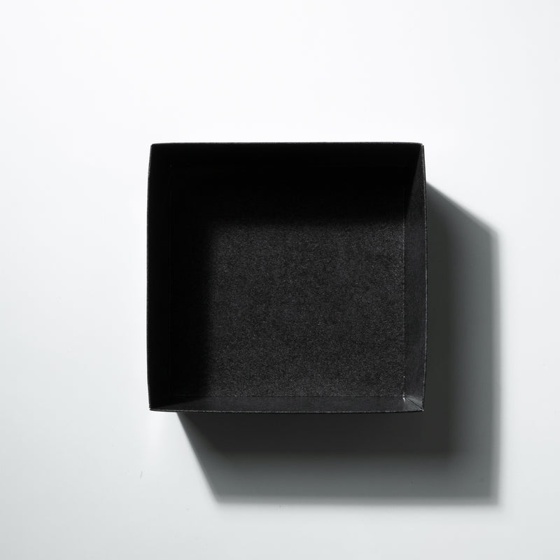 TAKE PACK】クラフトトレイ ロータイプ正方形 ブラック