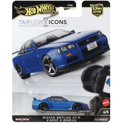 Hot Wheels Nissan Skyline GT-R V Spec II (BNR34) Timeless Icons