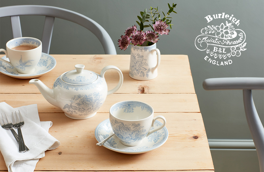 Burleigh バーレイ ブルーアジアティックフェザンツ｜バーレイ正規輸入