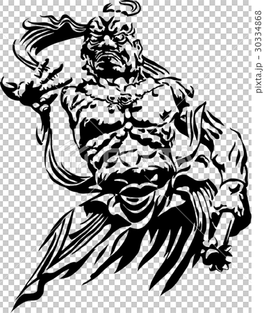 金剛力士像 吽形のイラスト素材 [30334868] - PIXTA