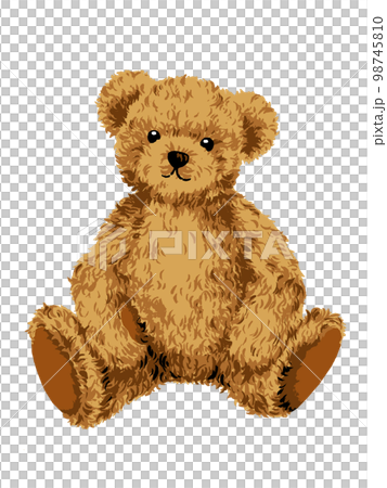 デザイン素材 テディベア くまのぬいぐるみのイラストのイラスト素材