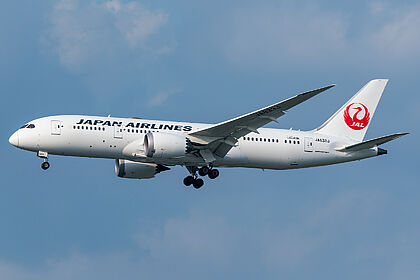 JA833J Japan Airlines Boeing 787-8 Dreamliner | Planespotters.net