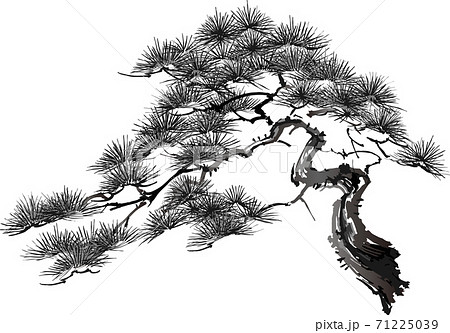 水墨画 モノクロ 日本画の写真素材 - PIXTA