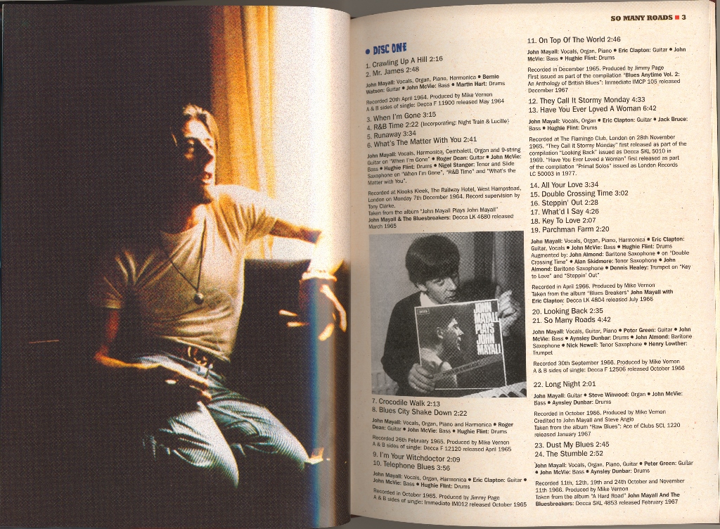 JOHN MAYALL “So Many Roads – An Anthology 1964-1974” ( Universal