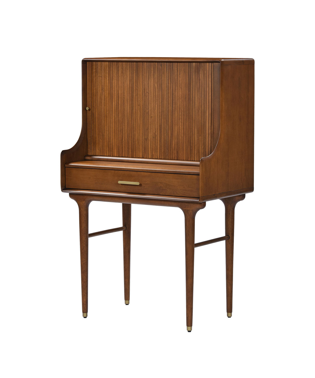 JULIE バニティデスク ダークブラウン - 北欧ヴィンテージデザインの鏡