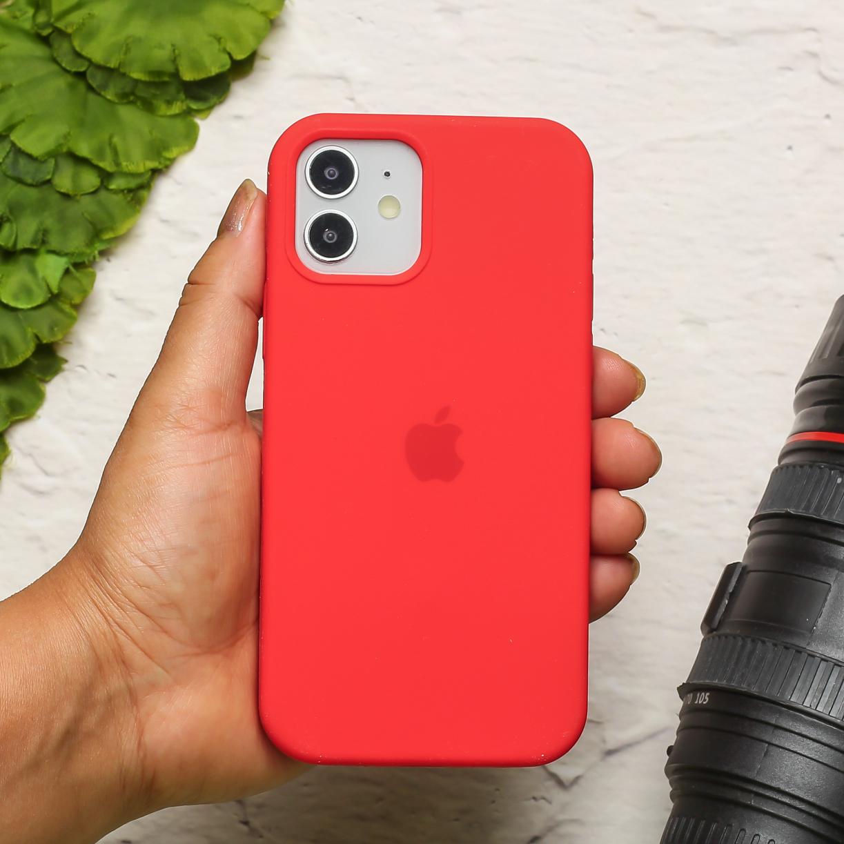 Red Original Silicone case for Apple iphone 11 – The Hatke