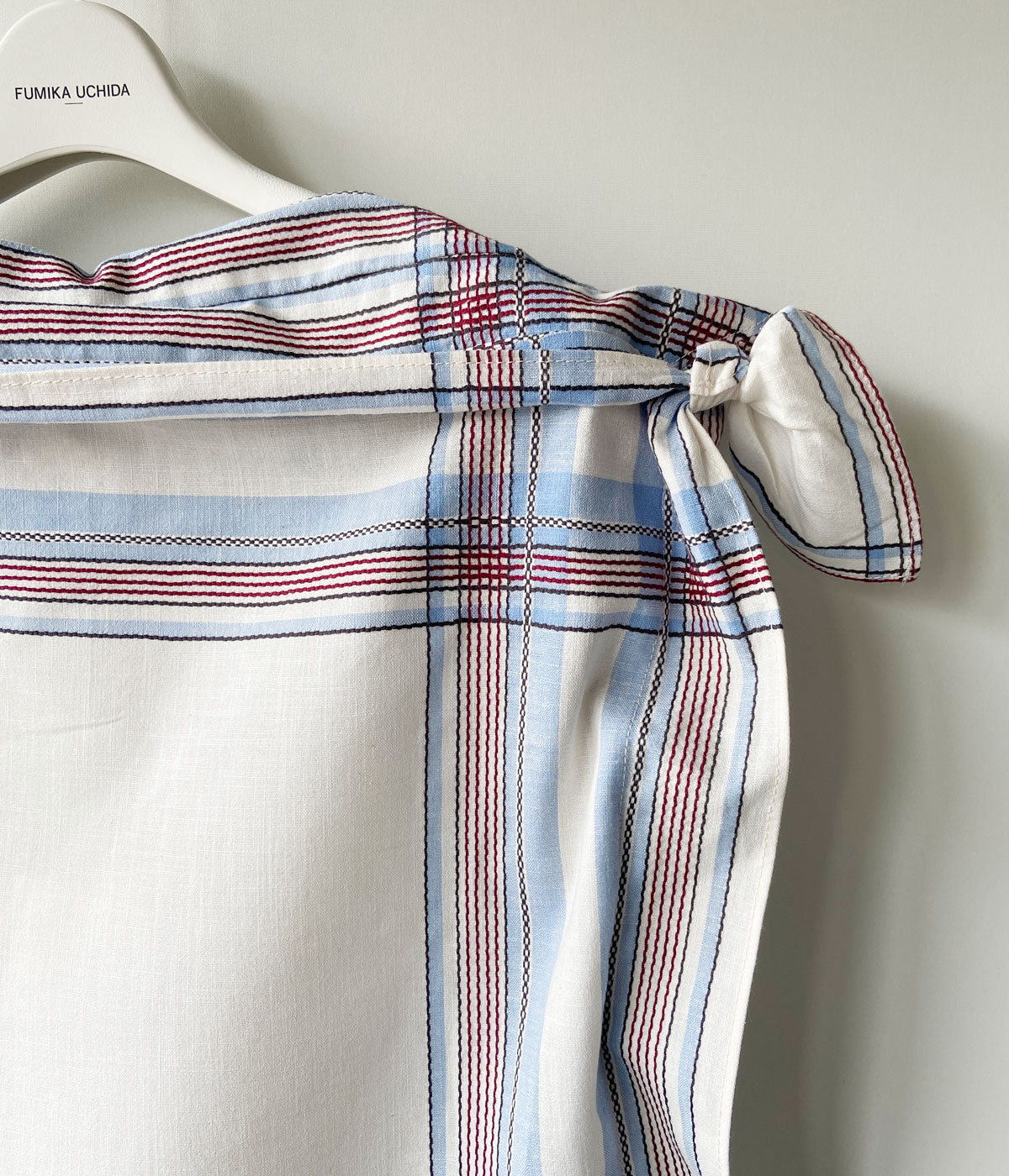 FUMIKA_UCHIDA/HANDKERCHIEF PULLOVER TOP(SAX PLAID)