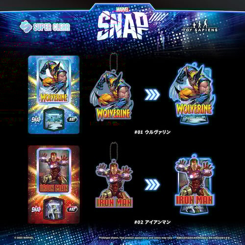 マーベル・スナップ」がアクスタ化 ─ アクリルカード、アクリル