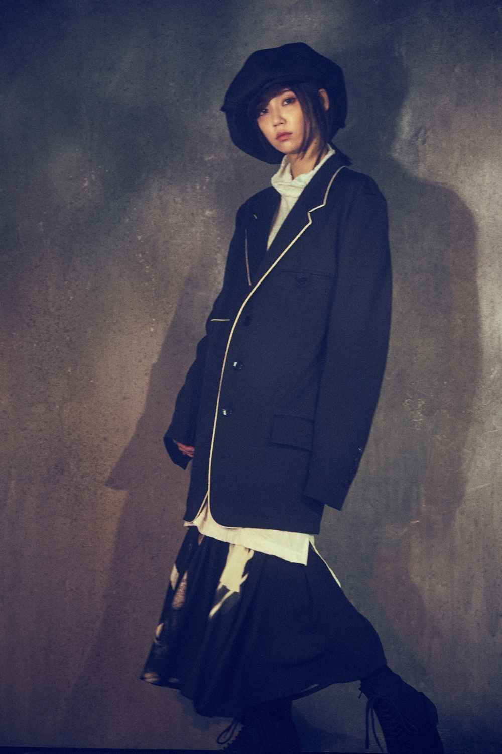 DAMAGED COTTON CASQUETTE(FREE SIZE Black): Ground Y｜THE SHOP