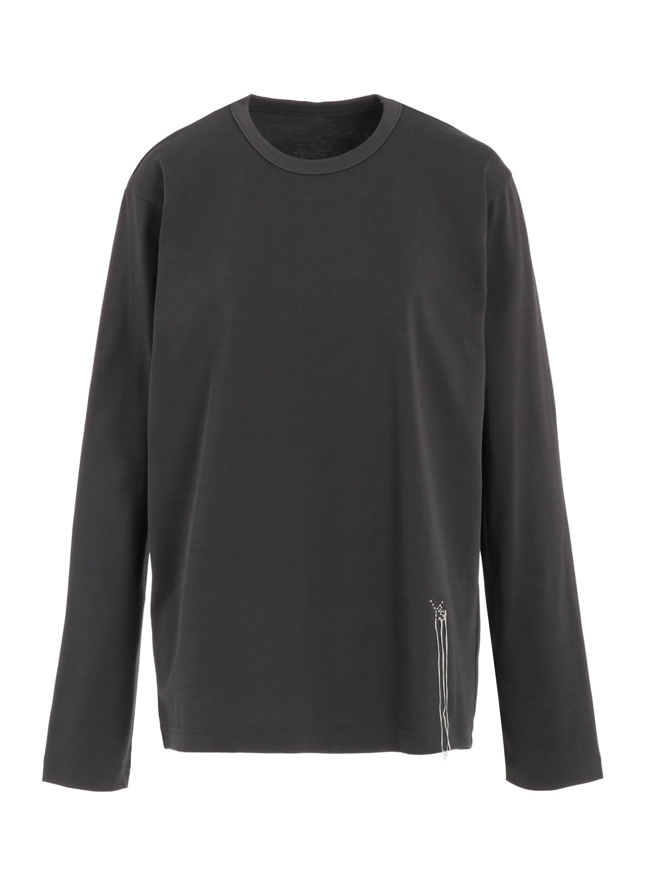 HARD TWISTED JERSEY Y'S STITCH LONG SLEEVE BIG T(L Grey): Y's｜THE