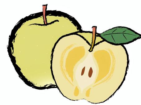 あおりんごイラスト｜無料イラスト・フリー素材なら「イラストAC」