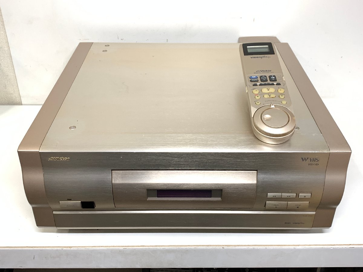 Victor HR-W1＜リモコン付き＞ビクター Hi-Vision VHSビデオデッキ