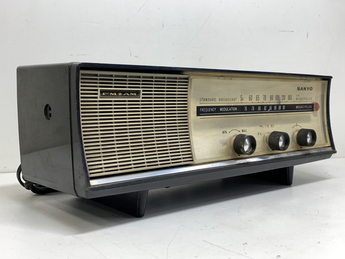SANYO FM-201 真空管2バンドラジオ 三洋 サンヨー 昭和レトロ家電