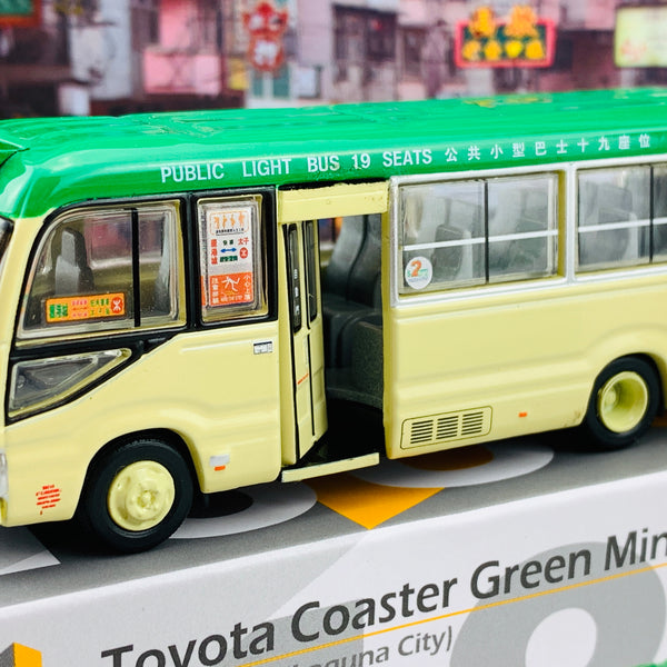 Tiny 微影 180 Toyota Coaster Green Minibus 19 Seats (69A Hong Kong