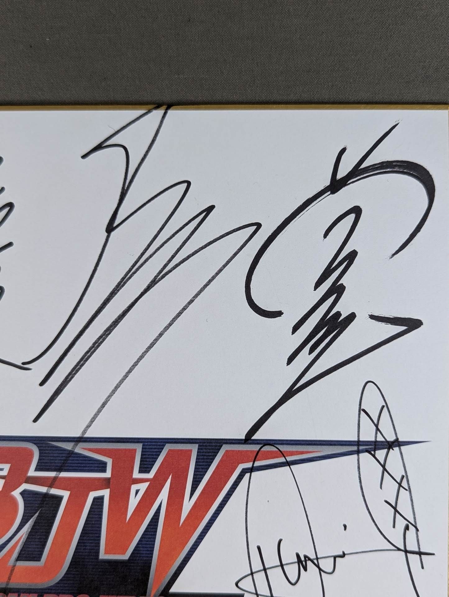 大日本プロレス 10選手寄せ書き(BJW専用色紙) – 闘道館