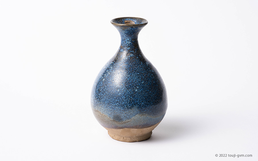 窯変釉 玉壺春瓶 – Iron glaze Alcohol bottle | 陶磁オンライン美術館