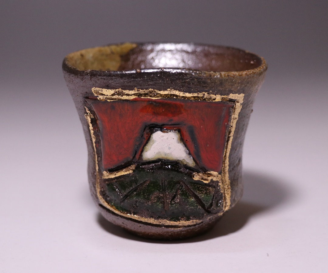 川端文男 作 「備前自然練込茶碗」 ～備前焼専門卸小売店 川口陶楽苑～