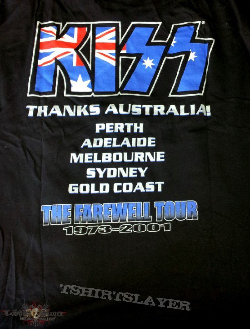 Kiss, Kiss Farewell Tour 2001 Australia TShirt or Longsleeve